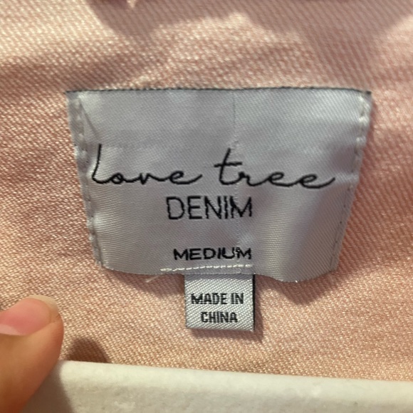 pink/beige denim jacket - Picture 3 of 6